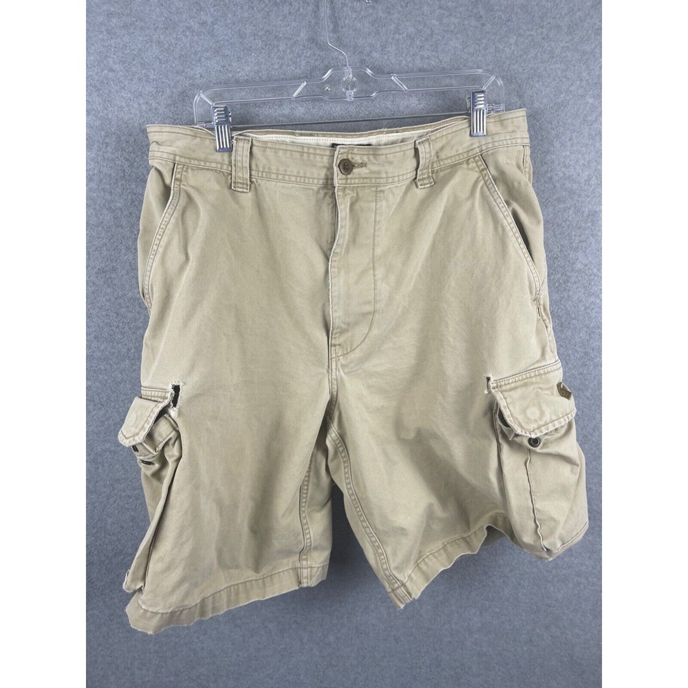 Ralph Lauren Polo Jeans Cargo Shorts Men's 34 Khaki Brown Military Utility HOLES